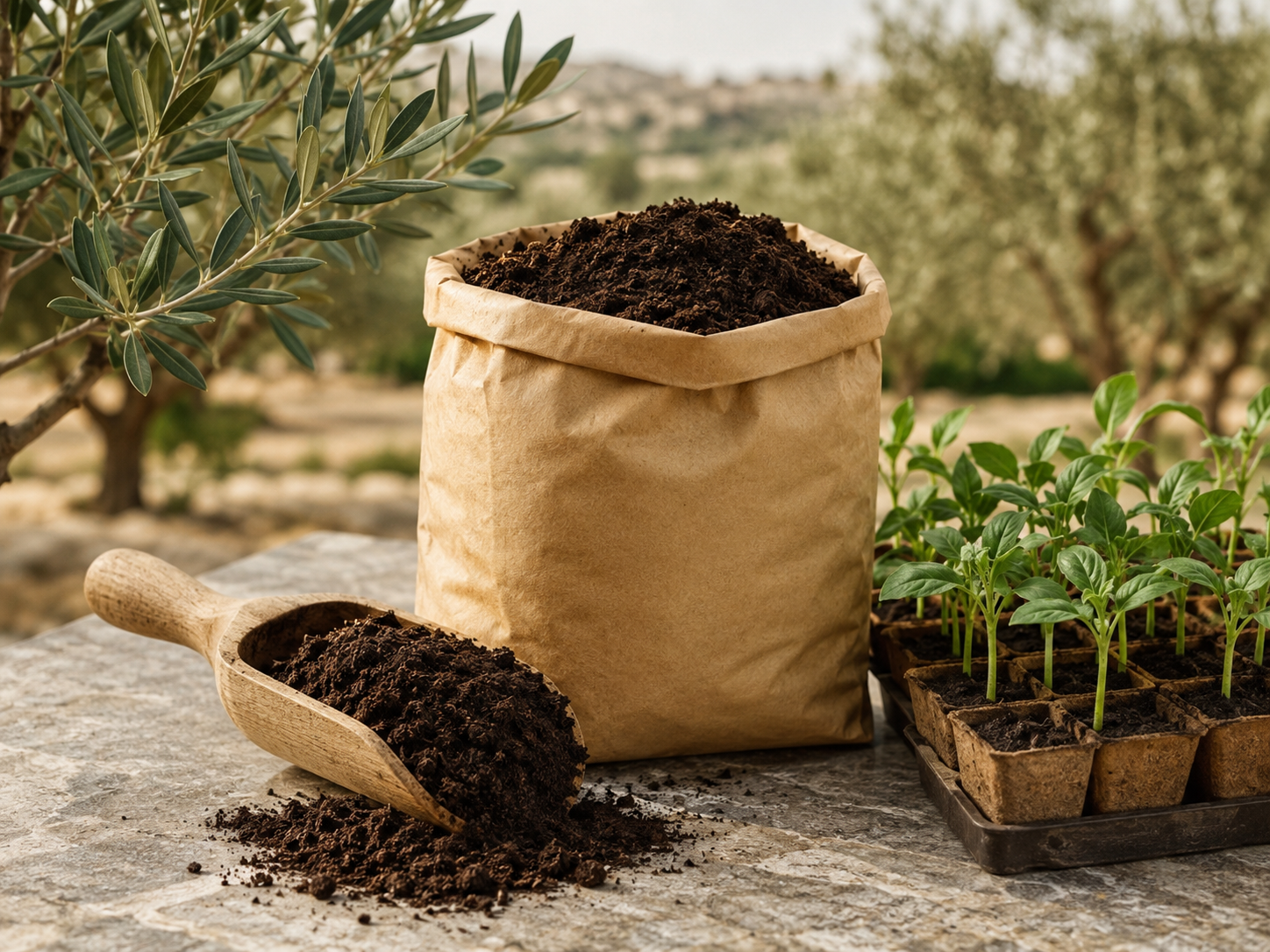 Premium arrangement of BAGaia packaging and natural materials