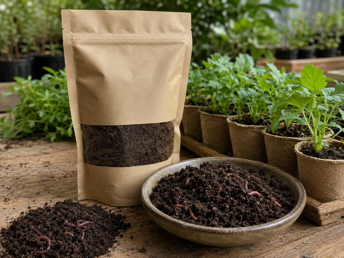 Vermicompost use in nursery plants — 3:2